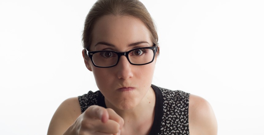 Aggressive Businesswoman